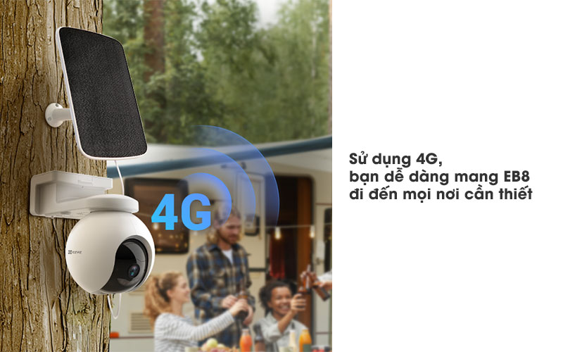Camera EB8 sử dụng mạng 4G